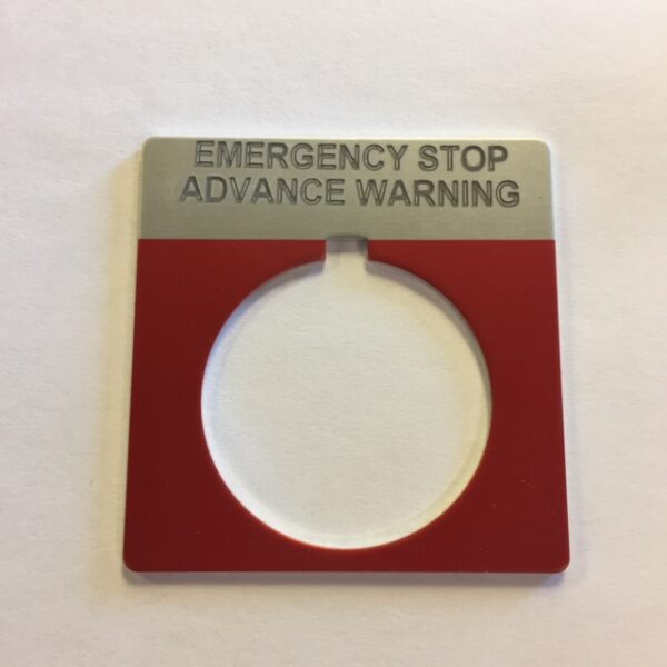 Marathon Legend Plate Emergency Stop Advanced Warning 03-0268