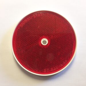 3" Round Red Reflector Center Mount Bolt-On NL160006